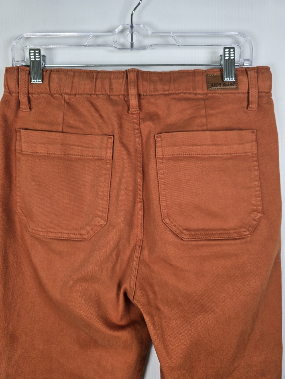 Judy Blue HighWaist GarmentDyed Auburn Orange DoubleCuff Jogger Denim Jeans 9/29 - Picture 11 of 16